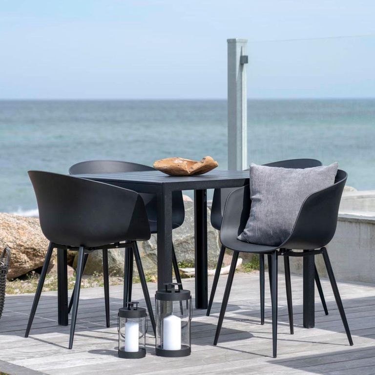 Roda Garden Dining Chair - Set of 2 - Black