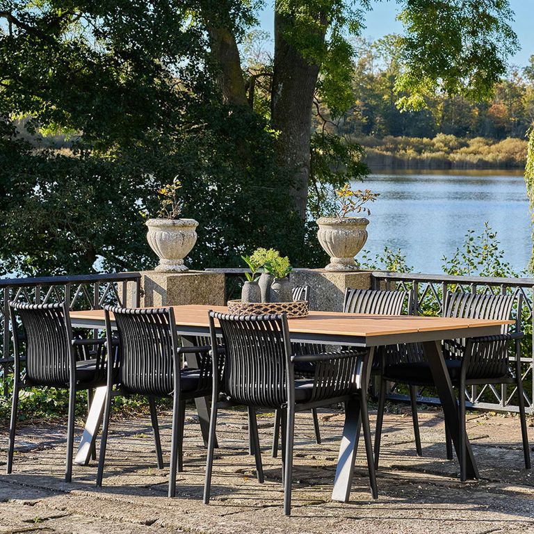 Tulsa Garden Dining Armchair - Set of 4 - Black