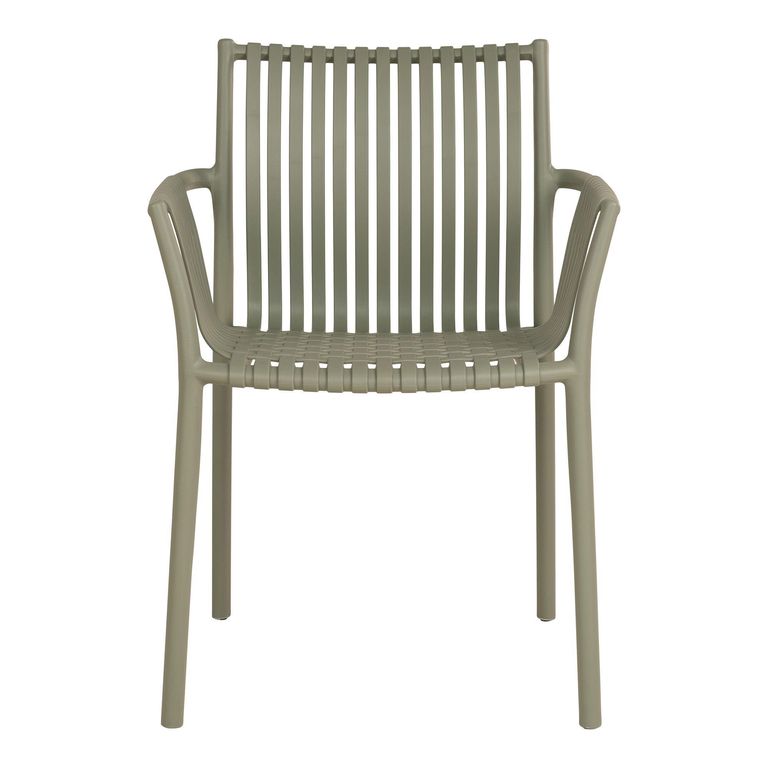 Tulsa Garden Chair - Set of 4 - Slatted - Green