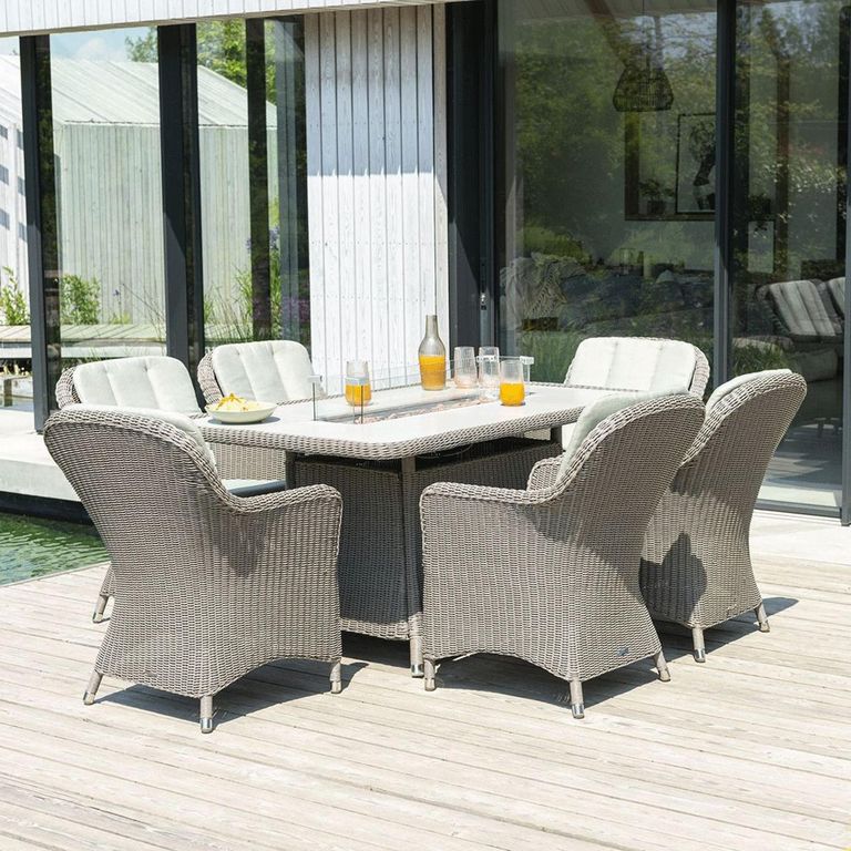 Hazelmere Dining Armchair - Garden - Grey Weave