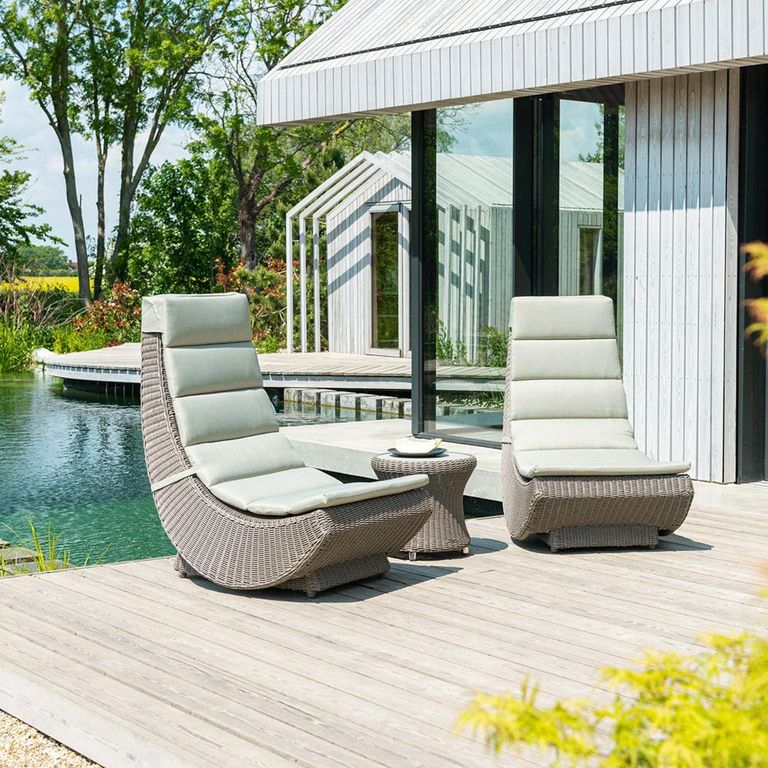 Hazelmere Lazy Chair - Garden - Grey Weave