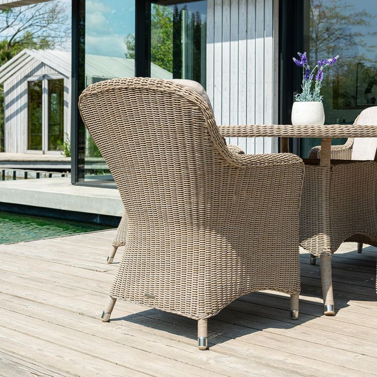 Hazelmere Dining Armchair - Garden - Natural Weave