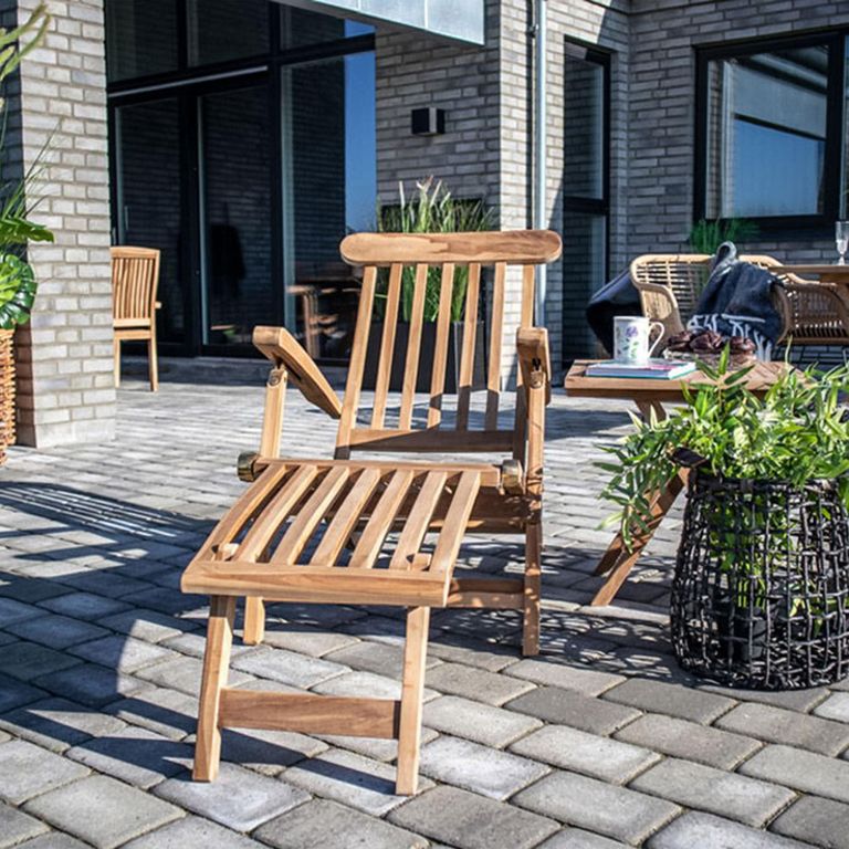 Arrecife Garden Deck Chair - Natural - Teak Wood