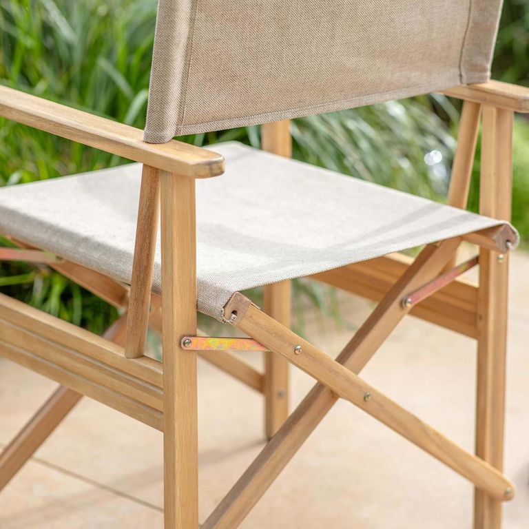 Hayle Outdoor Directors Chair Natural