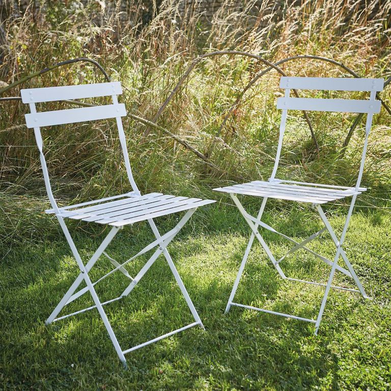 Rive Outdoor Droite Bistro Chairs Set of 2 Clay