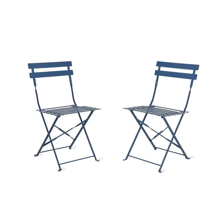 Rive Outdoor Droite Bistro Chairs Set of 2 Cove Blue