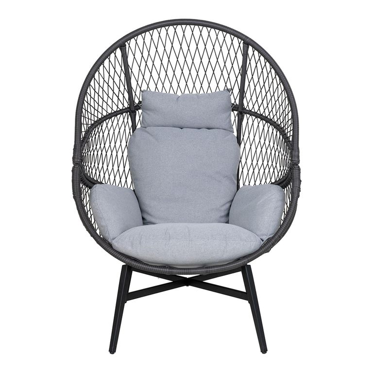 Rosario Garden Lounge Chair - Black - Metal