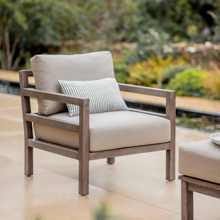 Sandridge Outdoor Armchair Natural Acacia Wood