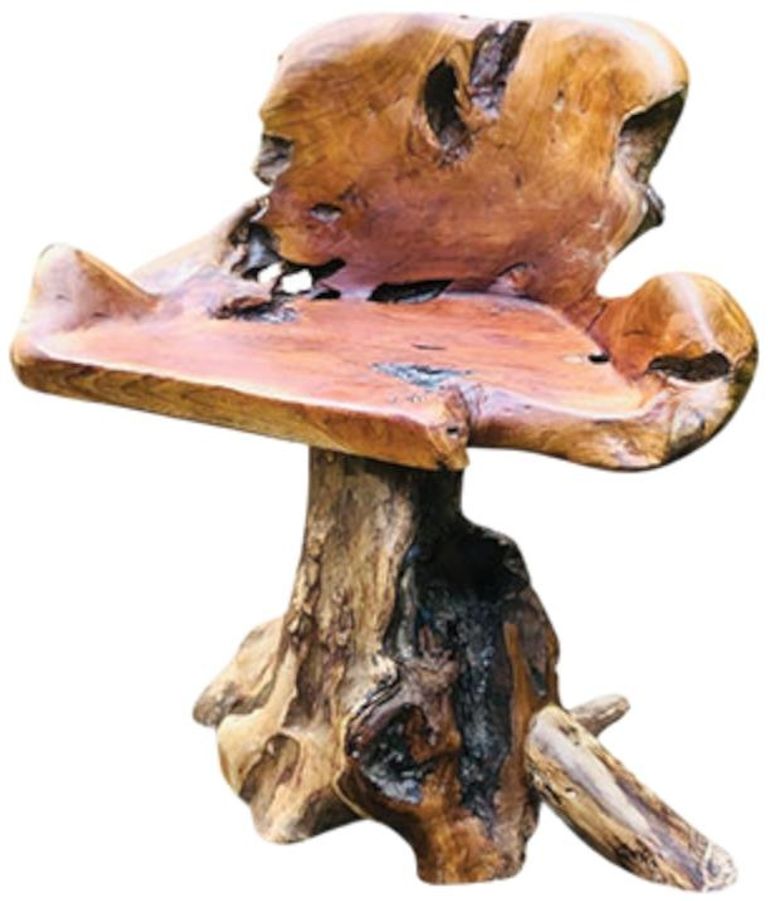 Teak Root Chair - Solid Trunk Leg