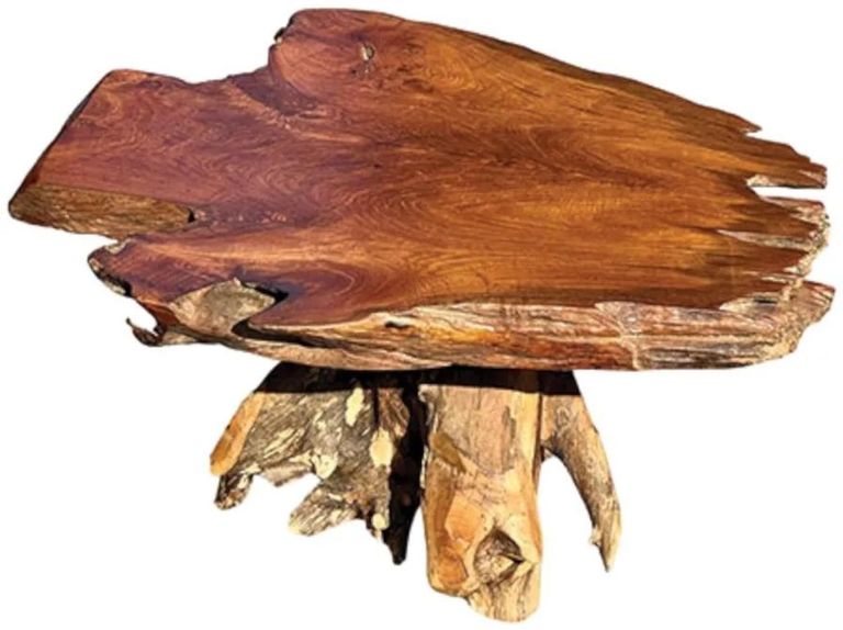 Teak Root Coffee Table - Pedestal