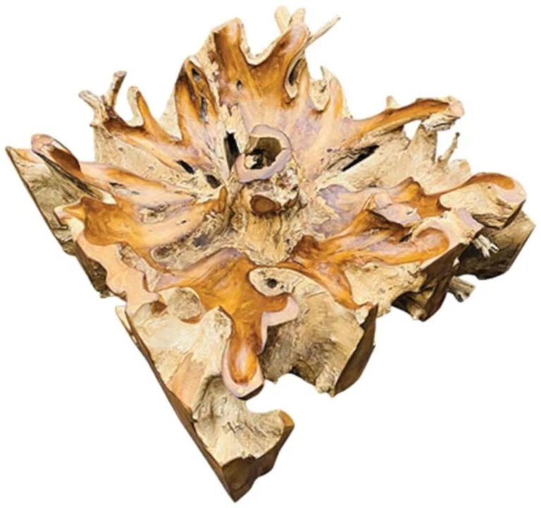 Lombok Root & Glass Coffee Table - Square