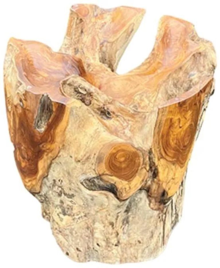 Lombok Root & Glass Coffee Table - Small Round