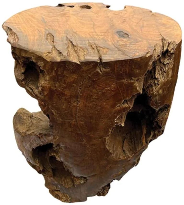 Teak Solid Block Coffee Table - Round