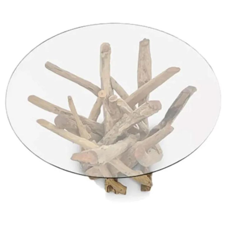 Clearance - Driftwood Coffee Table - Round - Root & Glass - FSS16484