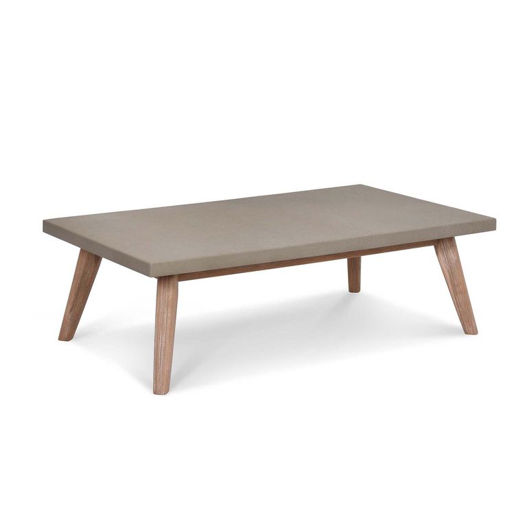 Lynton Outdoor Coffee Table Grey Faux Concreate