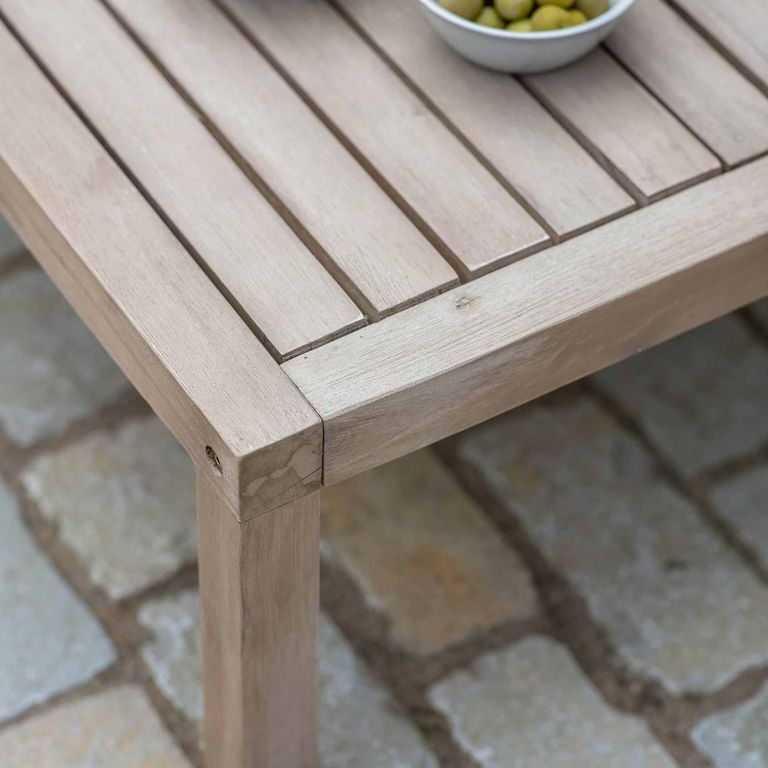 Porthallow Outdoor Coffee Table Natural Acacia Wood