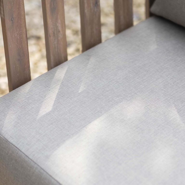 Porthallow Outdoor Corner Sofa Set Natural Acacia Wood