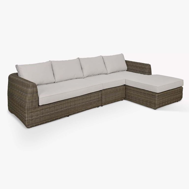 Skala Outdoor Corner Sofa Set Dark Rattan