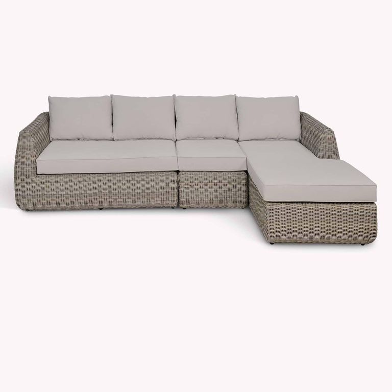 Skala Outdoor Corner Sofa Set Light Rattan