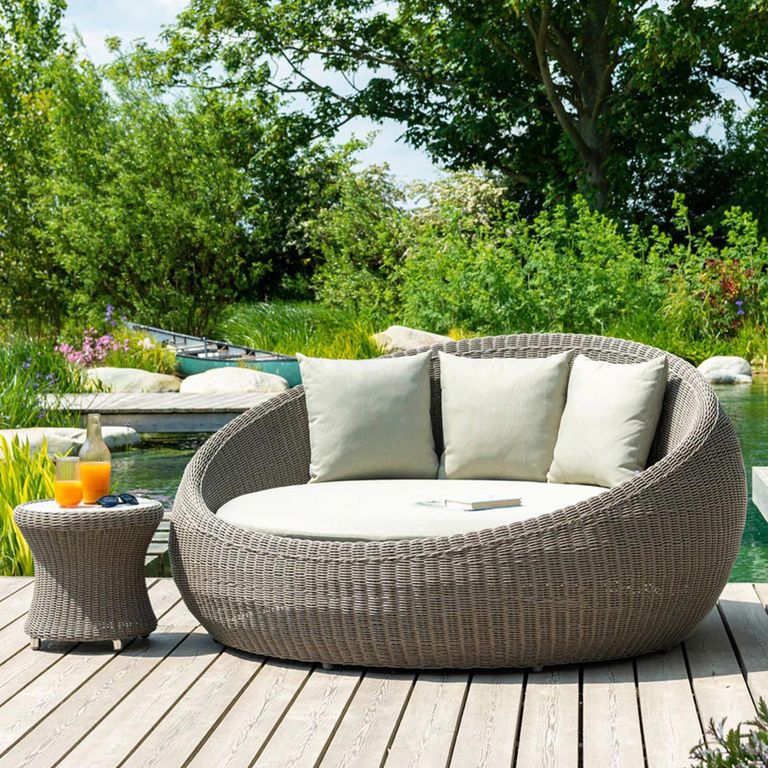 Hazelmere Day Bed - Garden - Grey Weave
