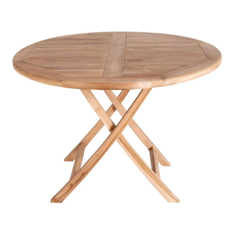 Oviedo Garden Dining Table - 2 Seater - Round - Teak Wood - 100cm
