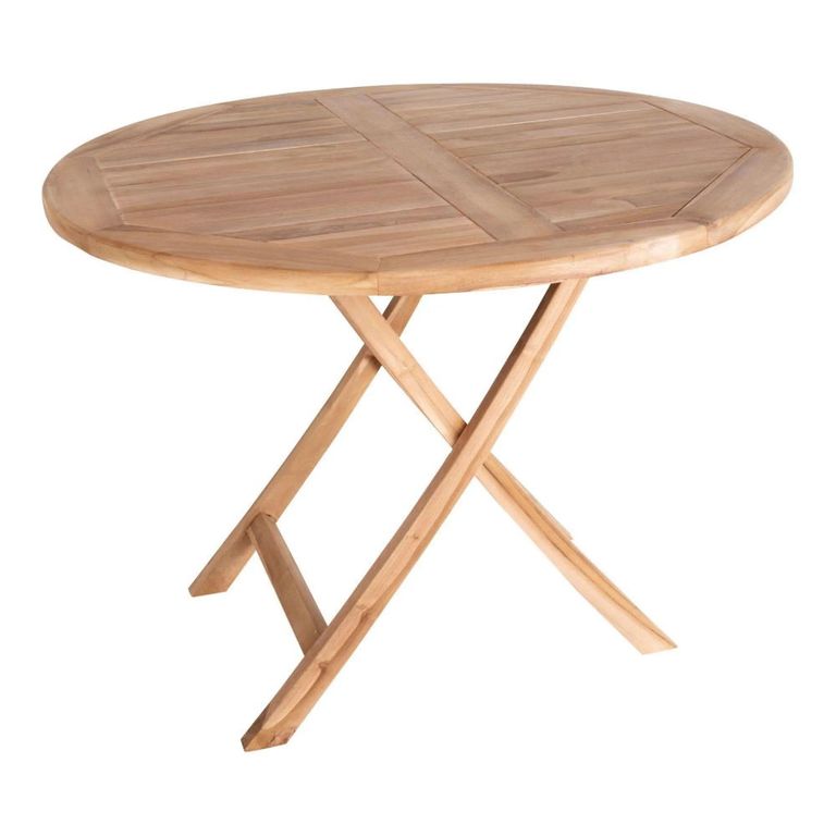 Oviedo Garden Dining Table - 2 Seater - Round - Teak Wood - 100cm