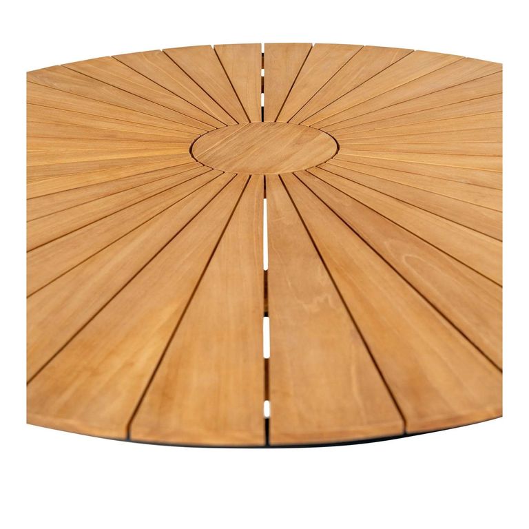 Cleveland Round Garden Dining Table - 4 Seater - 130cm - Teak Wood