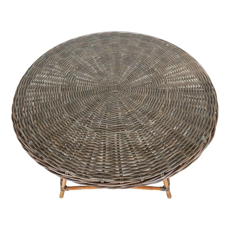 Larisa Garden Dining Table - 4 Seater - Round - Kubu Rattan - 120cm