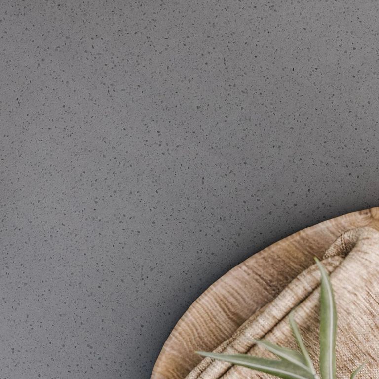 Luna Garden Round Dining Table - 120cm - 4 Seater - Warm Grey Concrete Top