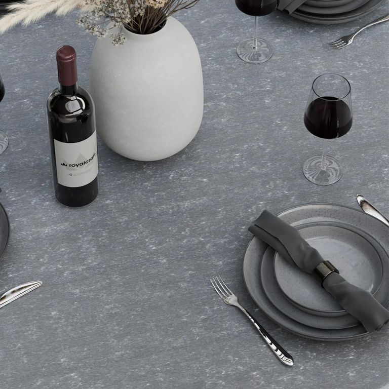 Aspen Garden Oval Dining Table - 8 Seater - 200cm - Ceramic Top - Black Cross Leg