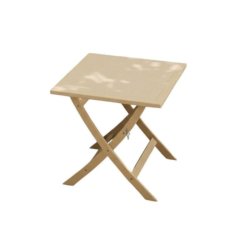 London Garden Folding Bistro Table - 2 Seater - 70cm - Square - Acacia Wood