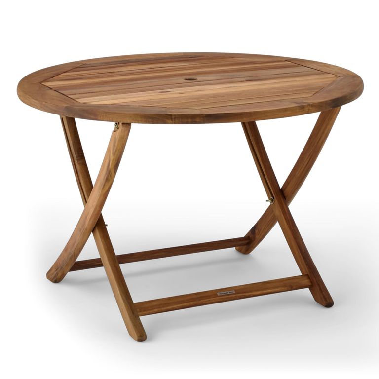 Redcliffe Garden Dining Table - 4 Seater - 110cm - Round - Folding - Acacia Wood