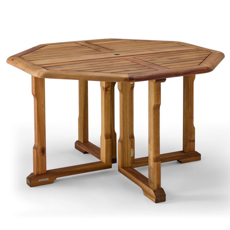 Redcliffe Garden Dining Table - 4 Seater - 120cm - Gateleg - Octagon - Acacia Wood