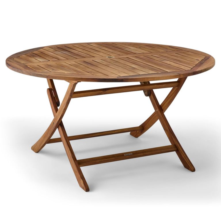 Redcliffe Garden Dining Table - 6 Seater - 140cm - Round - Folding - Acacia Wood
