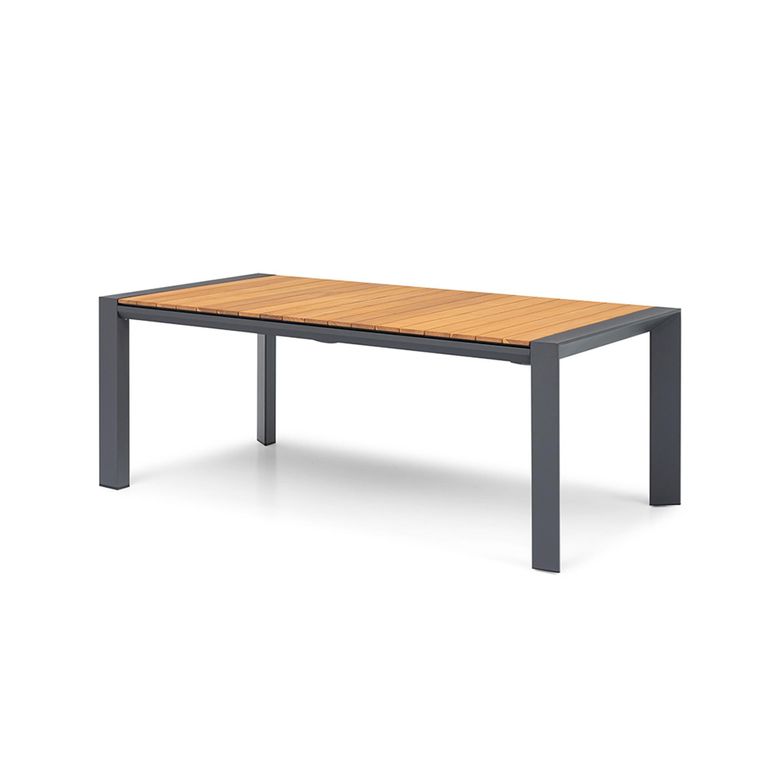Jakarta Garden Teak Extending Dining Table - 6-10 Seater - 200cm-320cm - Charcoal