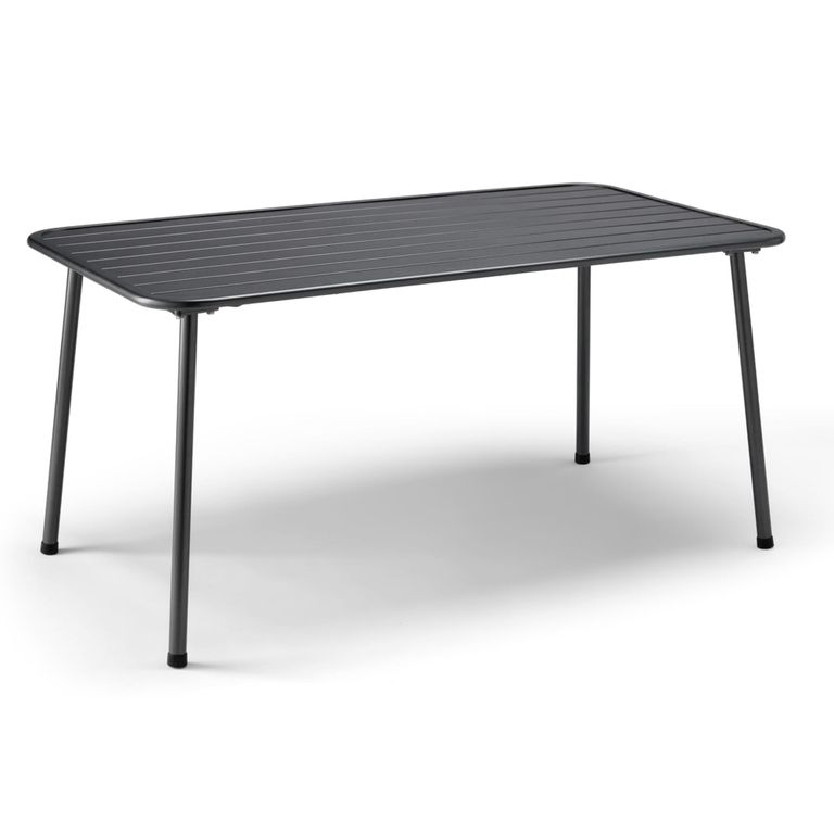 Oslo Garden Dining Table - 6 Seater - 150cm - Grey Metal