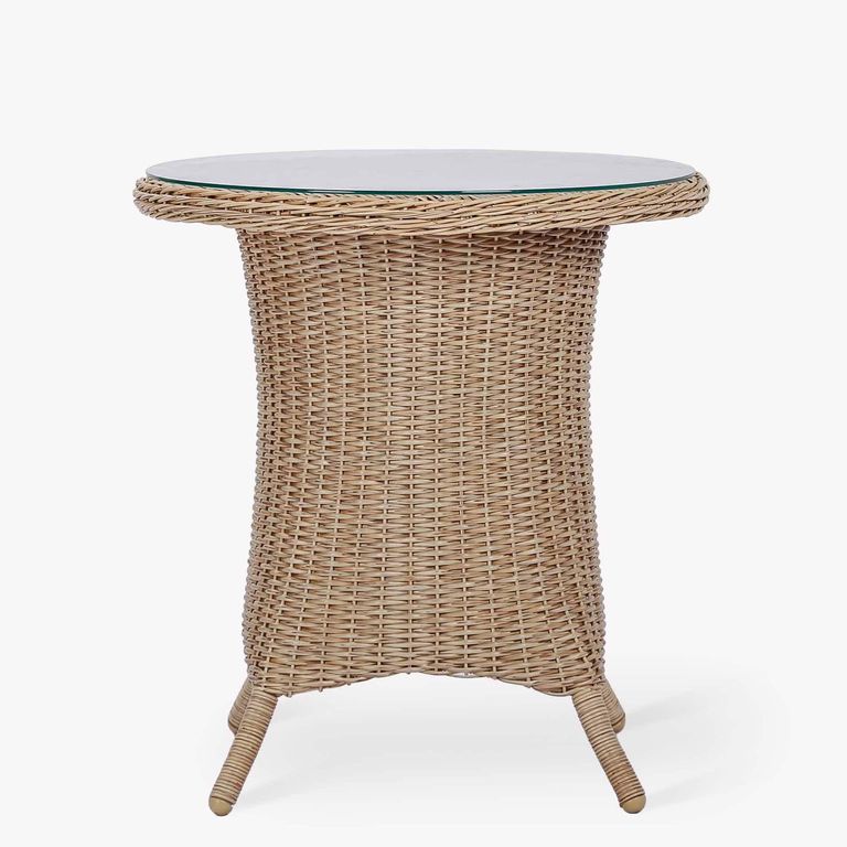Brayford Outdoor Bistro Dining Table Natural Rattan