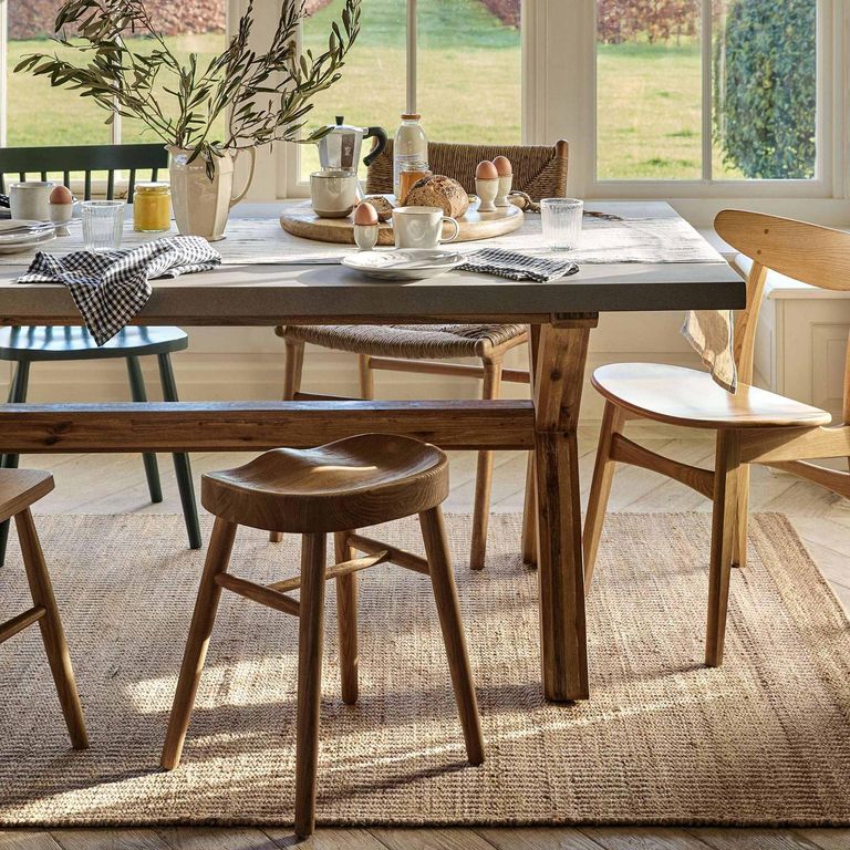 Burford Outdoor Table Small in Grey Faux Concreate