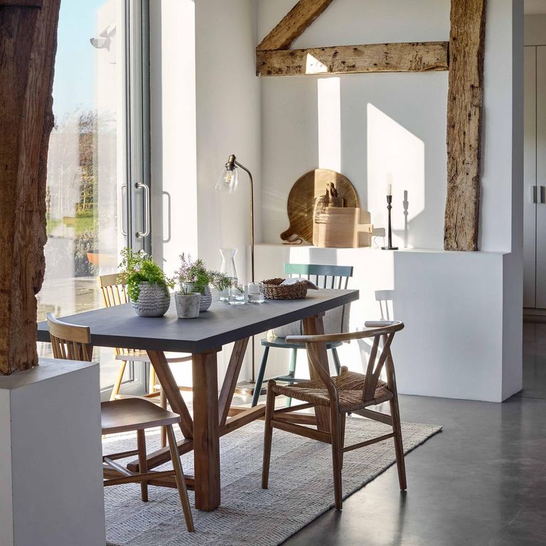 Chilford Outdoor Dining Table Small Grey Slate