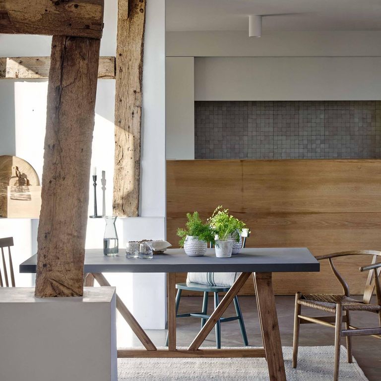 Chilford Outdoor Dining Table Small Grey Slate