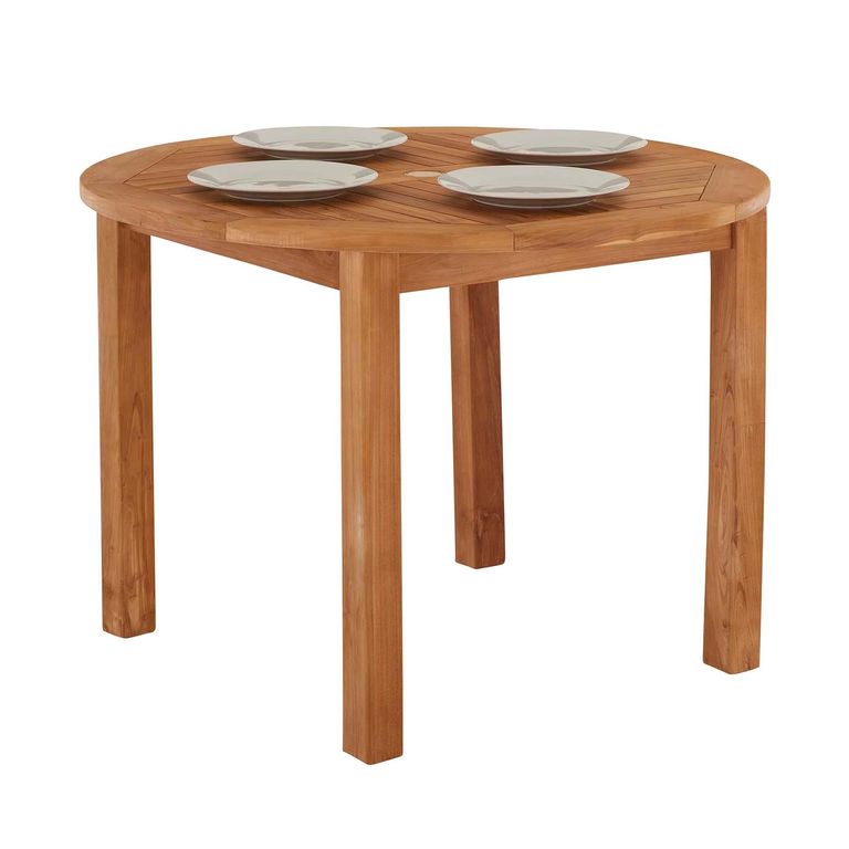 Churn Outdoor Teak Round Table - 90cm
