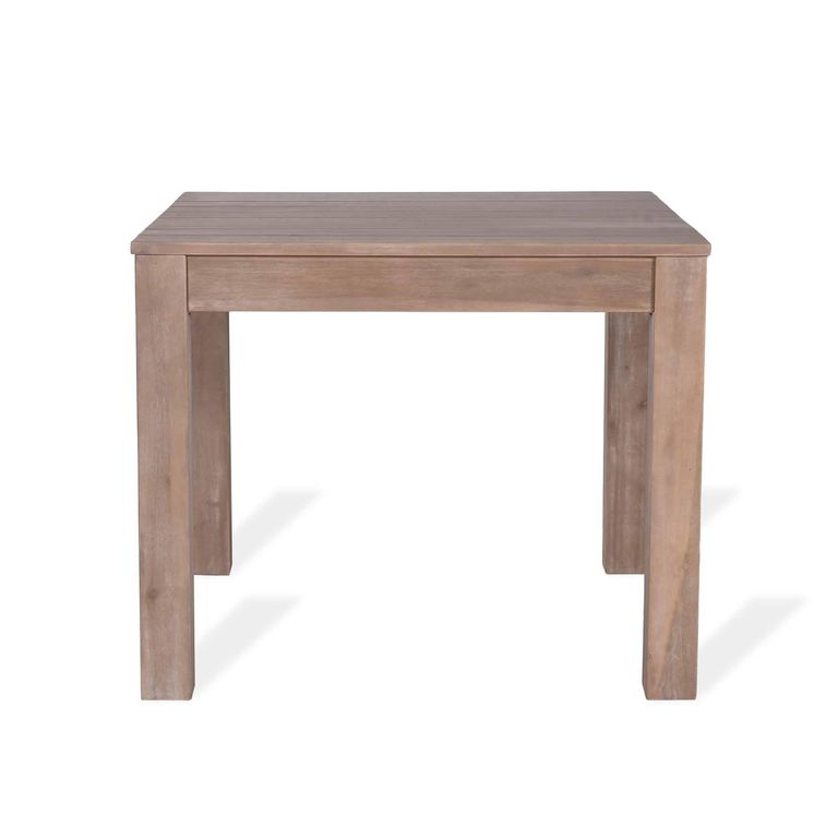 Porthallow Outdoor Square Dining Table Natural Acacia Wood