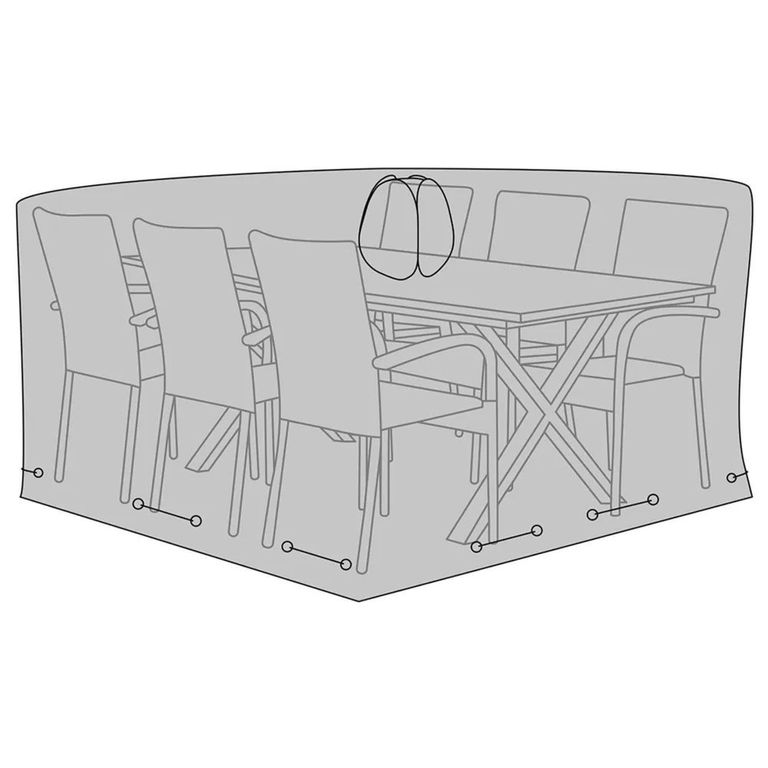 Luxury Dining Set Cover - Black Fabric