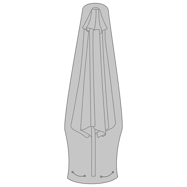 Luxury Parasol Cover - Black Fabric