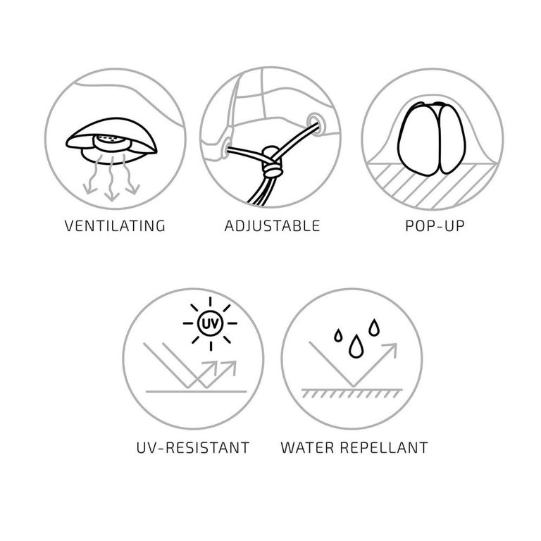 Luxury Fabric Cover - Black - 3 Set