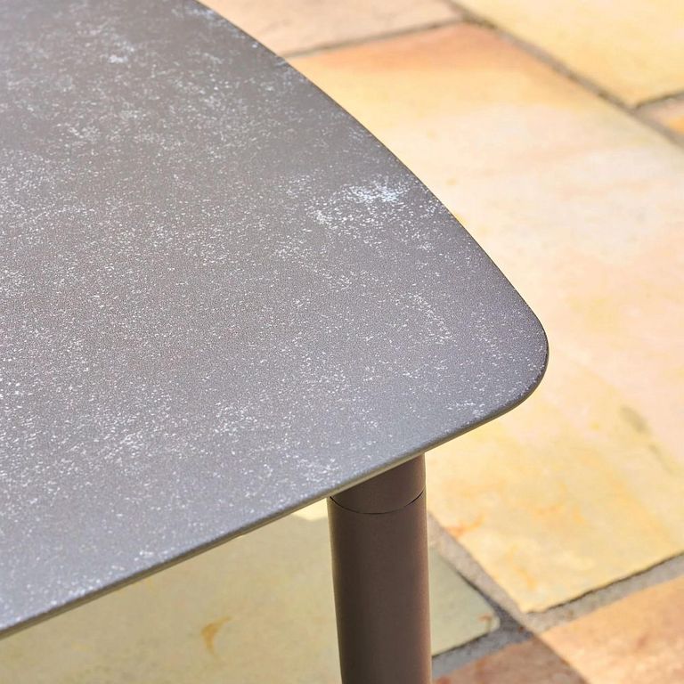 Kyoto Garden Corner Lounge Set - 5 Seater - Ceramic - with Square Coffee Table