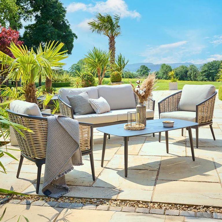 Pavilion Lounge Set - 2 Seater - with Coffee Table - Rattan