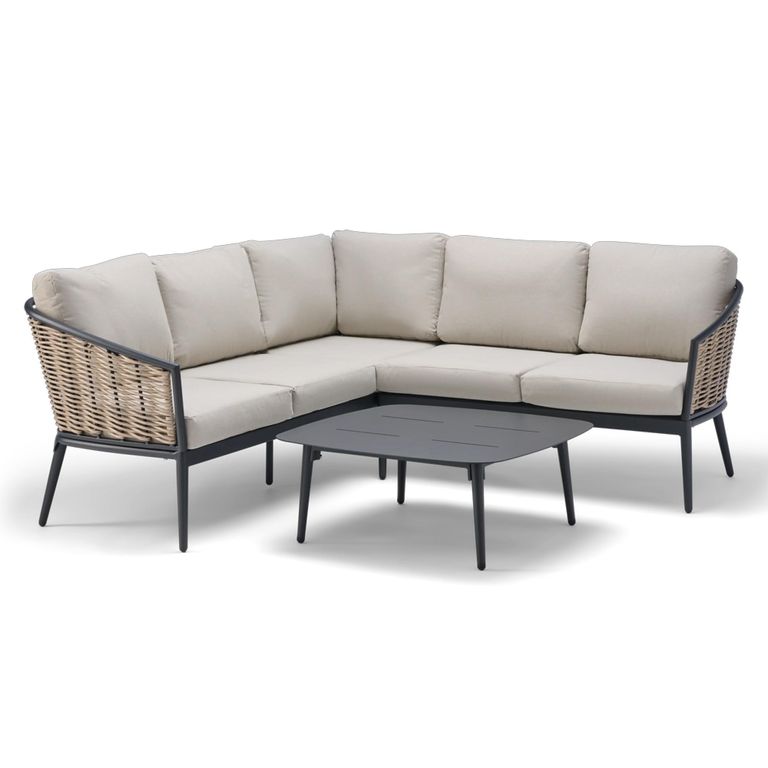 Pavilion Corner Lounge Set - with Coffee Table - Rattan