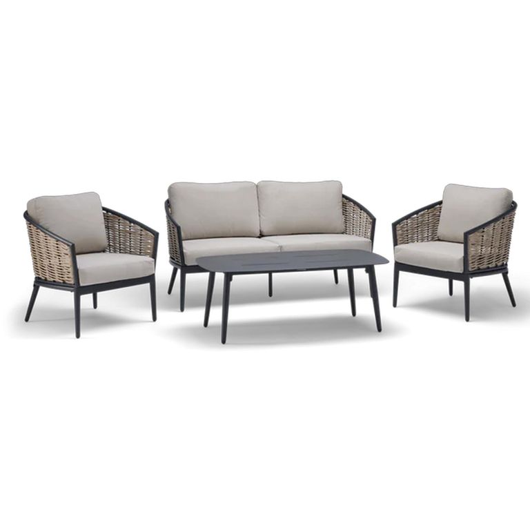 Pavilion Lounge Set - 2 Seater - with Coffee Table - Rattan