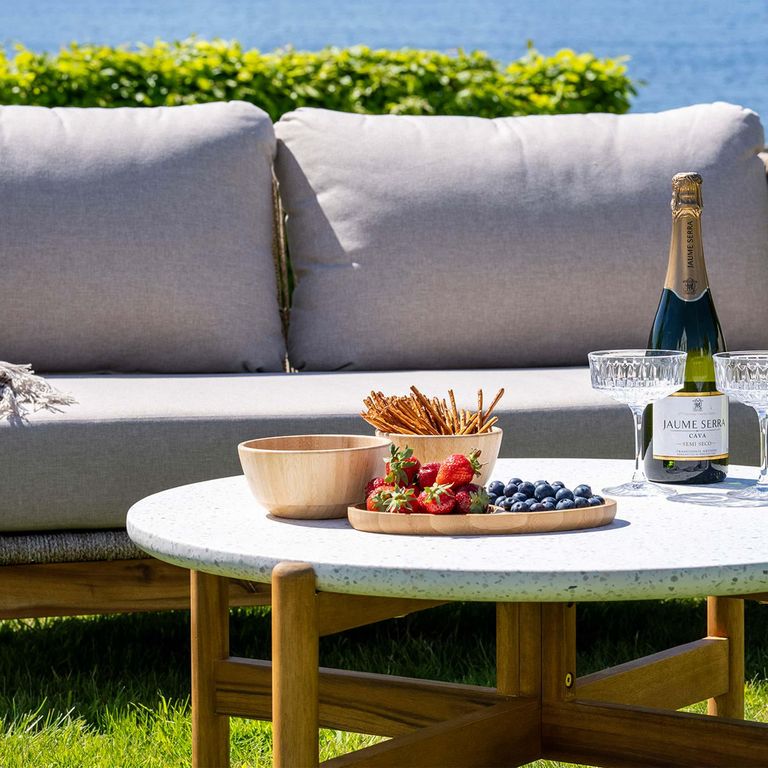 Hunterton Lounge Set - 2 Seater - Acacia Wood and Rope